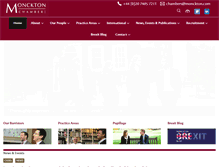 Tablet Screenshot of monckton.com